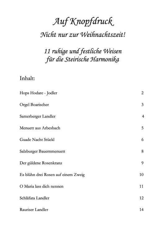 Auf Knopfdruck ...nicht nur zur Weihnachtszeit!